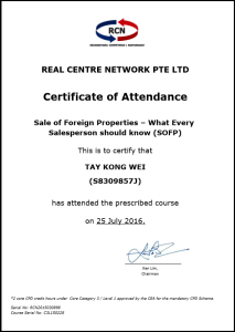 RCN_Sales of Foreign Properties