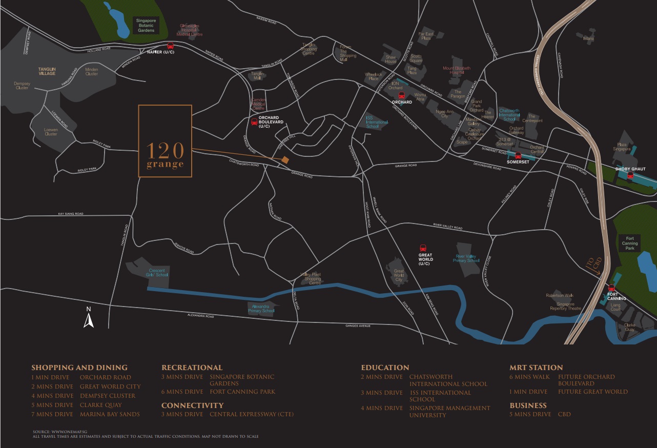 120 Grange location Map 120 Grange location Map