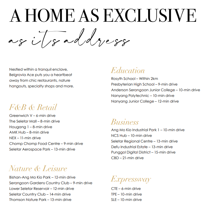 Belgravia Ace Amenities Belgravia Ace Amenities
