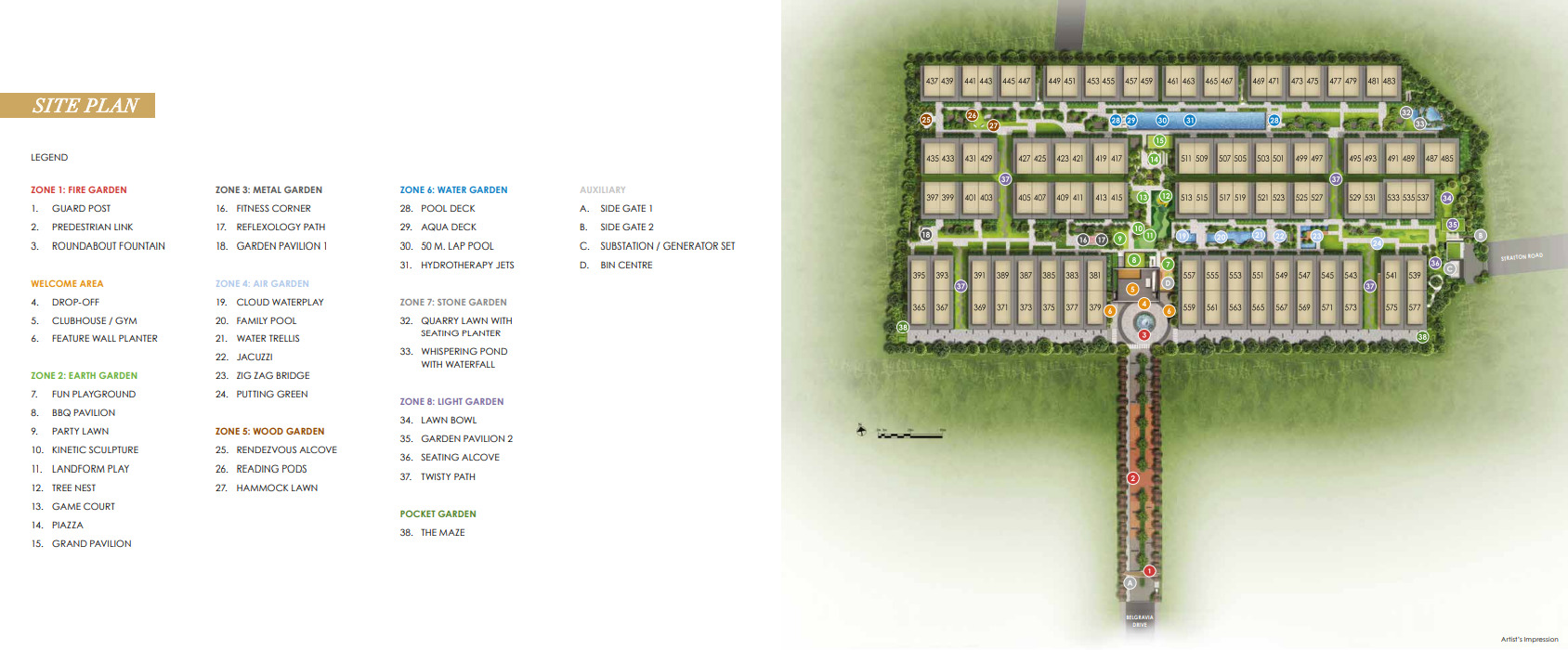 Belgravia Ace Siteplan