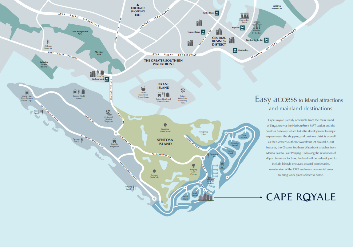 Cape Royale Location Map Cape Royale Location Map