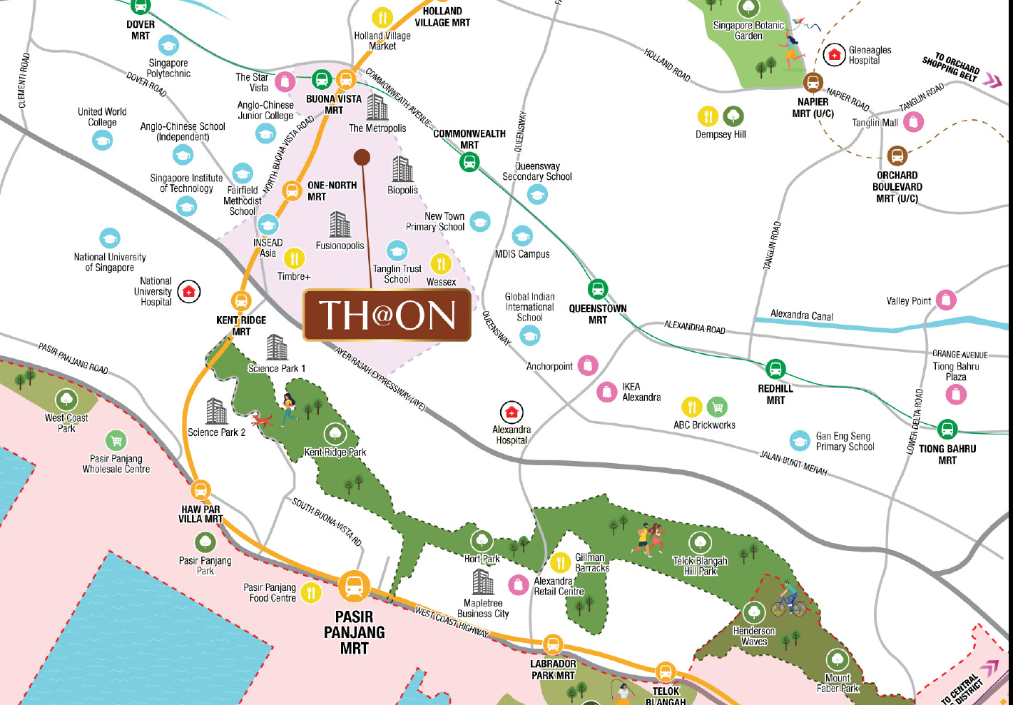 THON location map