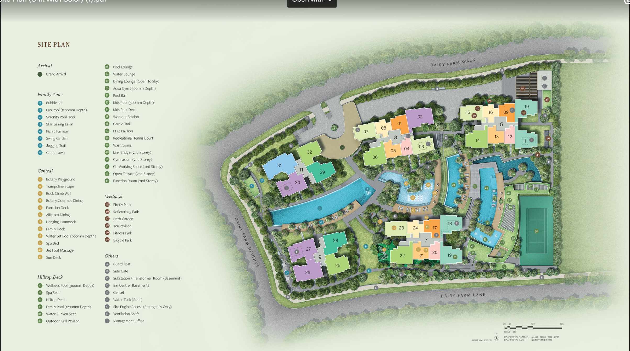 The Botany at Diary Farm Site Plan The Botany at Diary Farm Site Plan