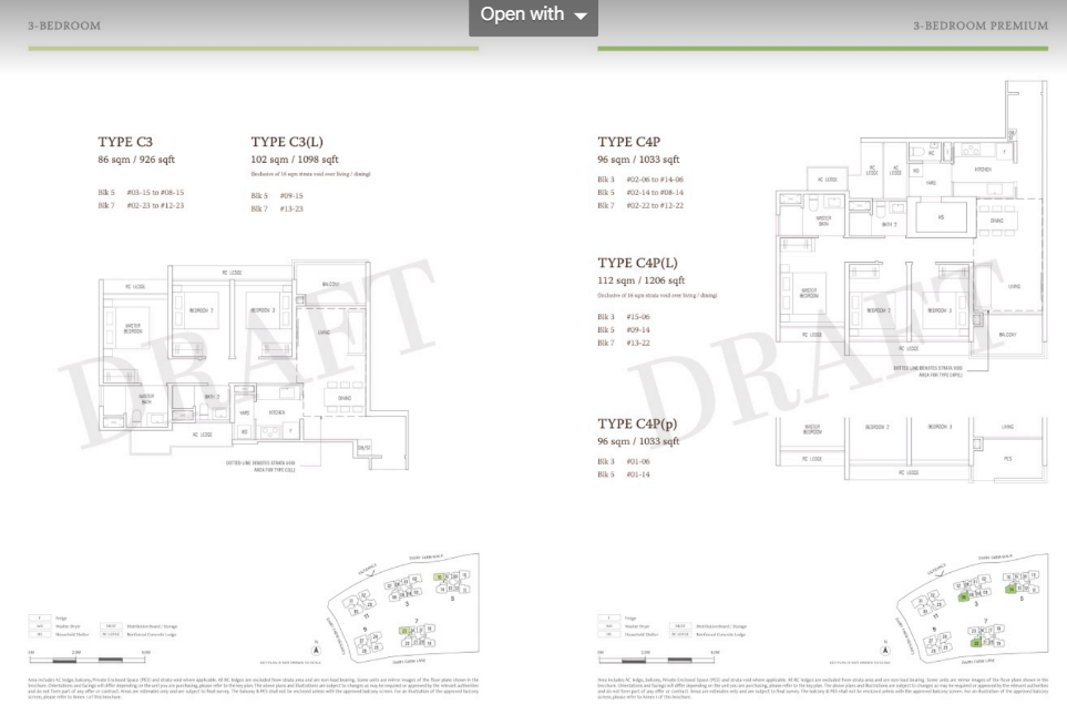 The Botany@ Diary Farm floor plan 3 BR