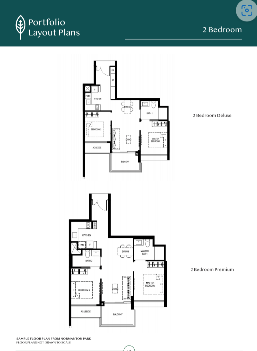 The Hill at One North Floor Plan 2 BR The Hill at One North Floor Plan 2 BR