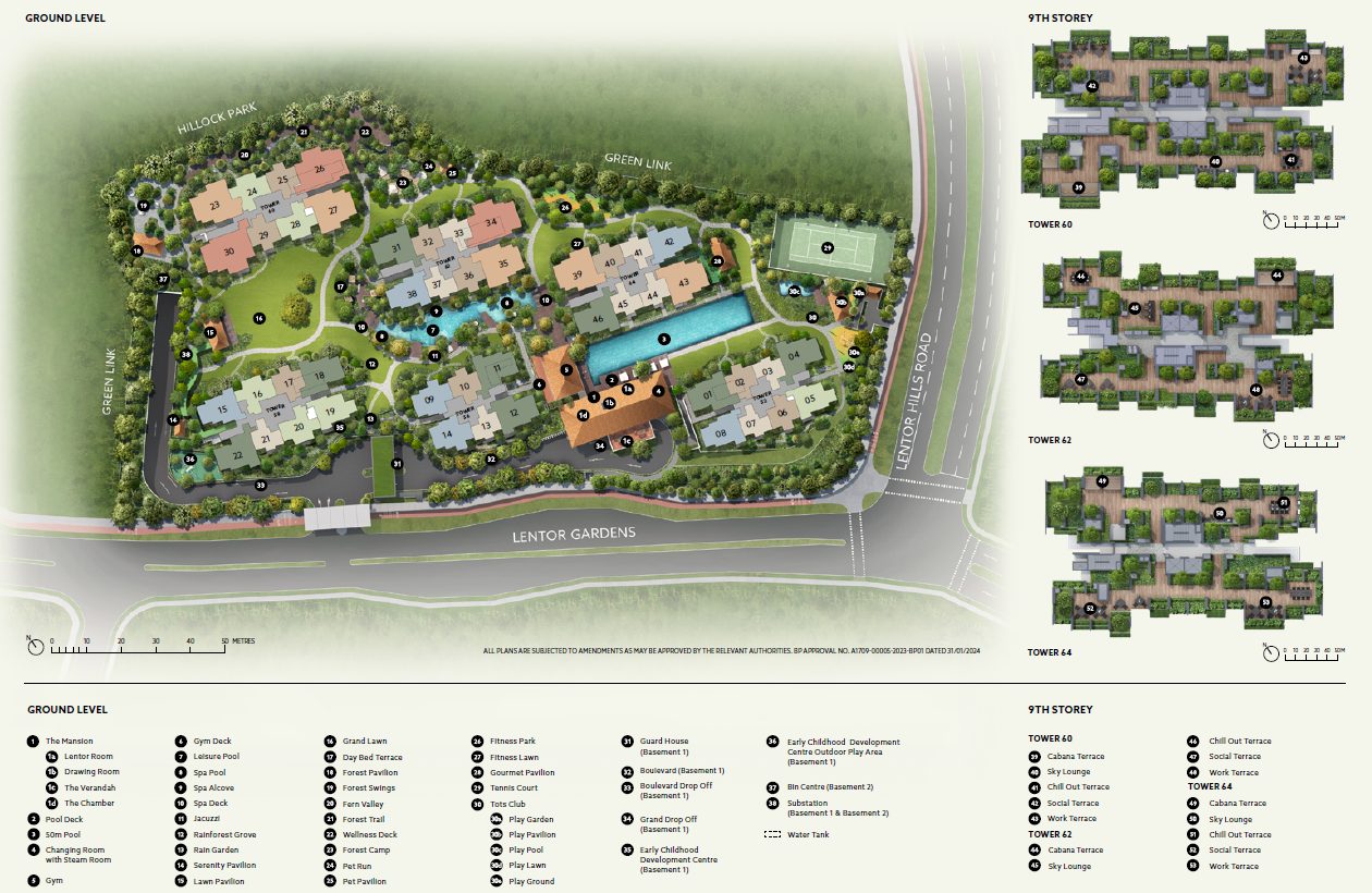 Lentor Mansion Siteplan Lentor Mansion Siteplan